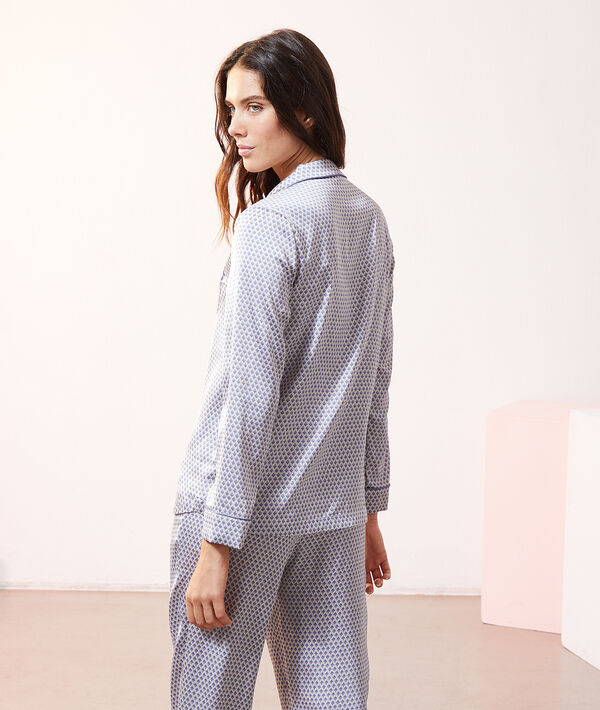 Chemise satinée imprimée Chemise satinée imprimée;${refinementColor}