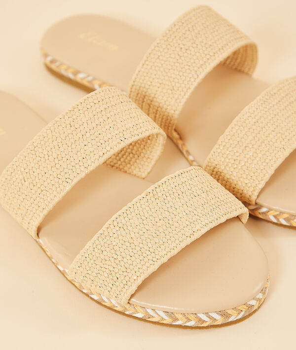 Sandales effet paille Sandales effet paille;${refinementColor}