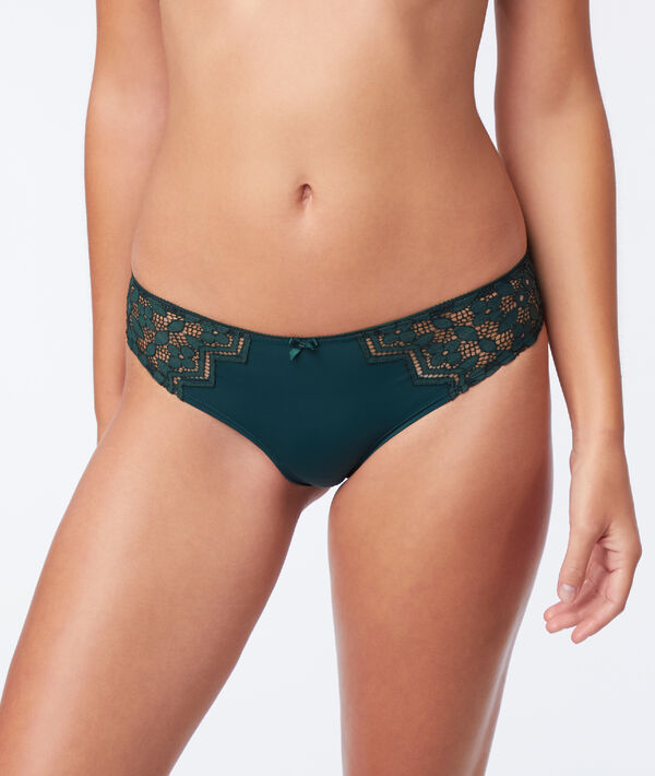 Cheeky dentelle et microfibre Cheeky dentelle et microfibre