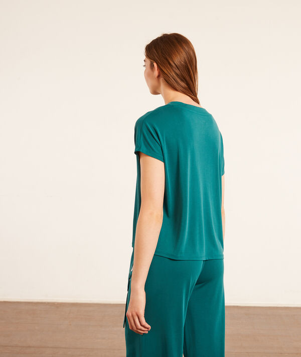 Top manches courtes col V Top manches courtes col V;${refinementColor}