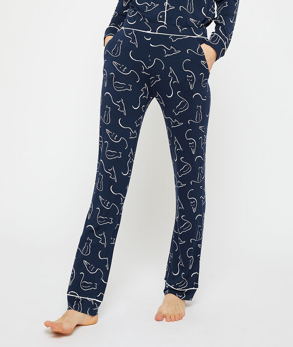 Pantalon imprimé chats Pantalon imprimé chats;${refinementColor}