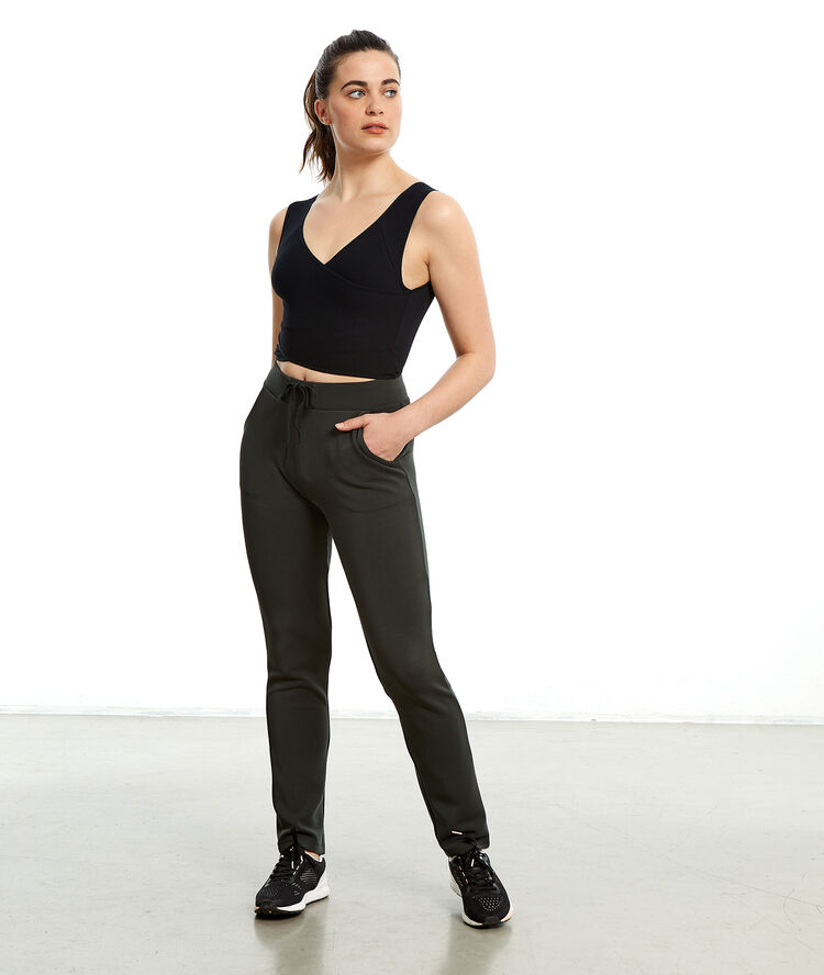 Pantalon sportswear kaki.