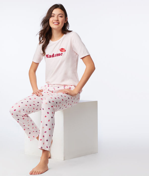 Pantalon à motifs bisous Pantalon à motifs bisous