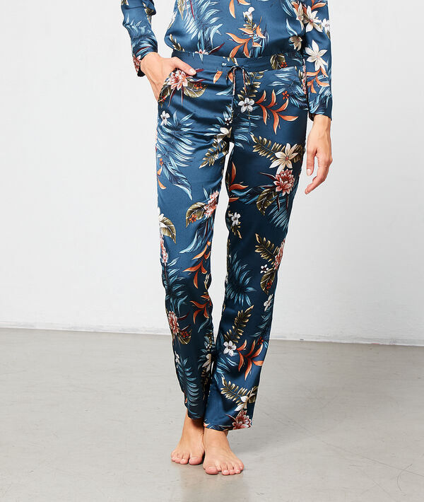 Pantalon satiné imprimé Pantalon satiné imprimé
