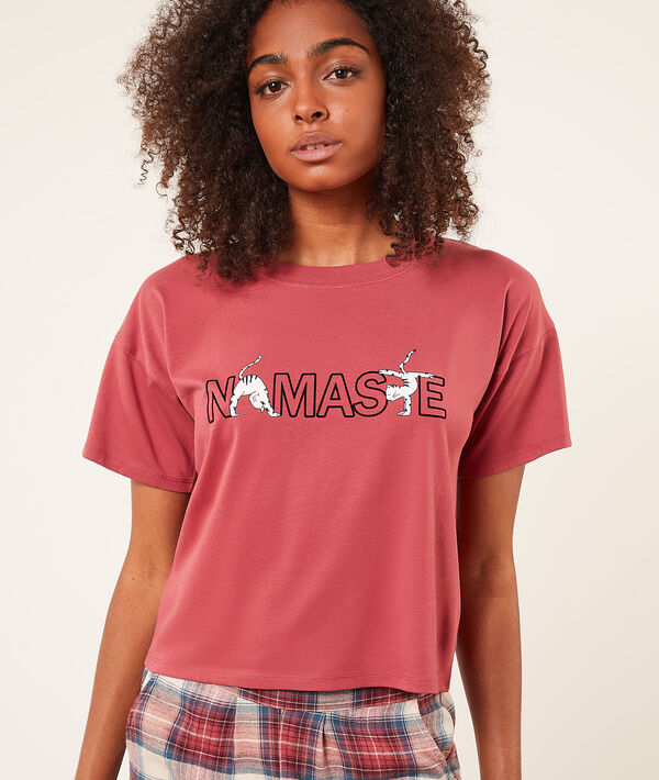 Top manches courtes "Namaste" Top manches courtes "Namaste";${refinementColor}