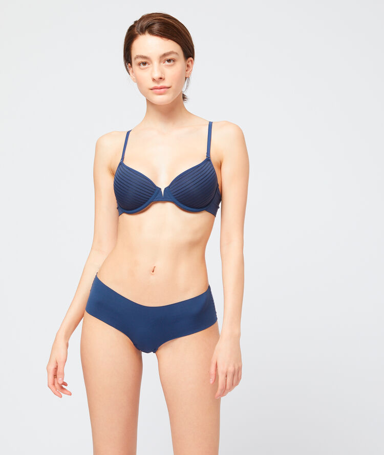 Soutien-gorge invisible à coques fines marine.