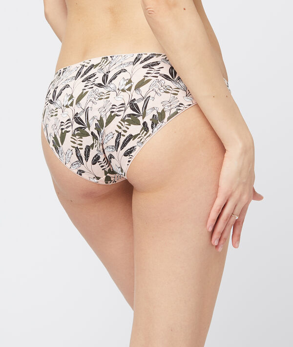 Lot de 4 culottes en coton kaki.