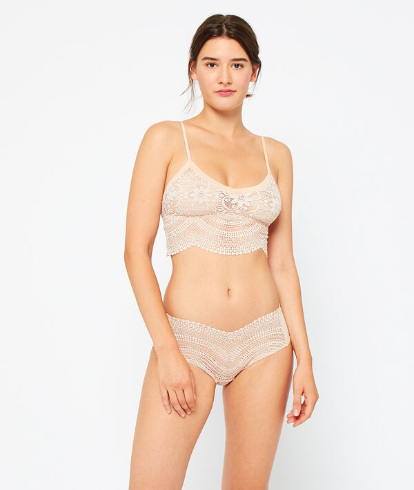 Brassière sans armatures blush.