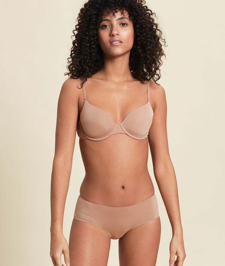 Shorty en microfibre dune.