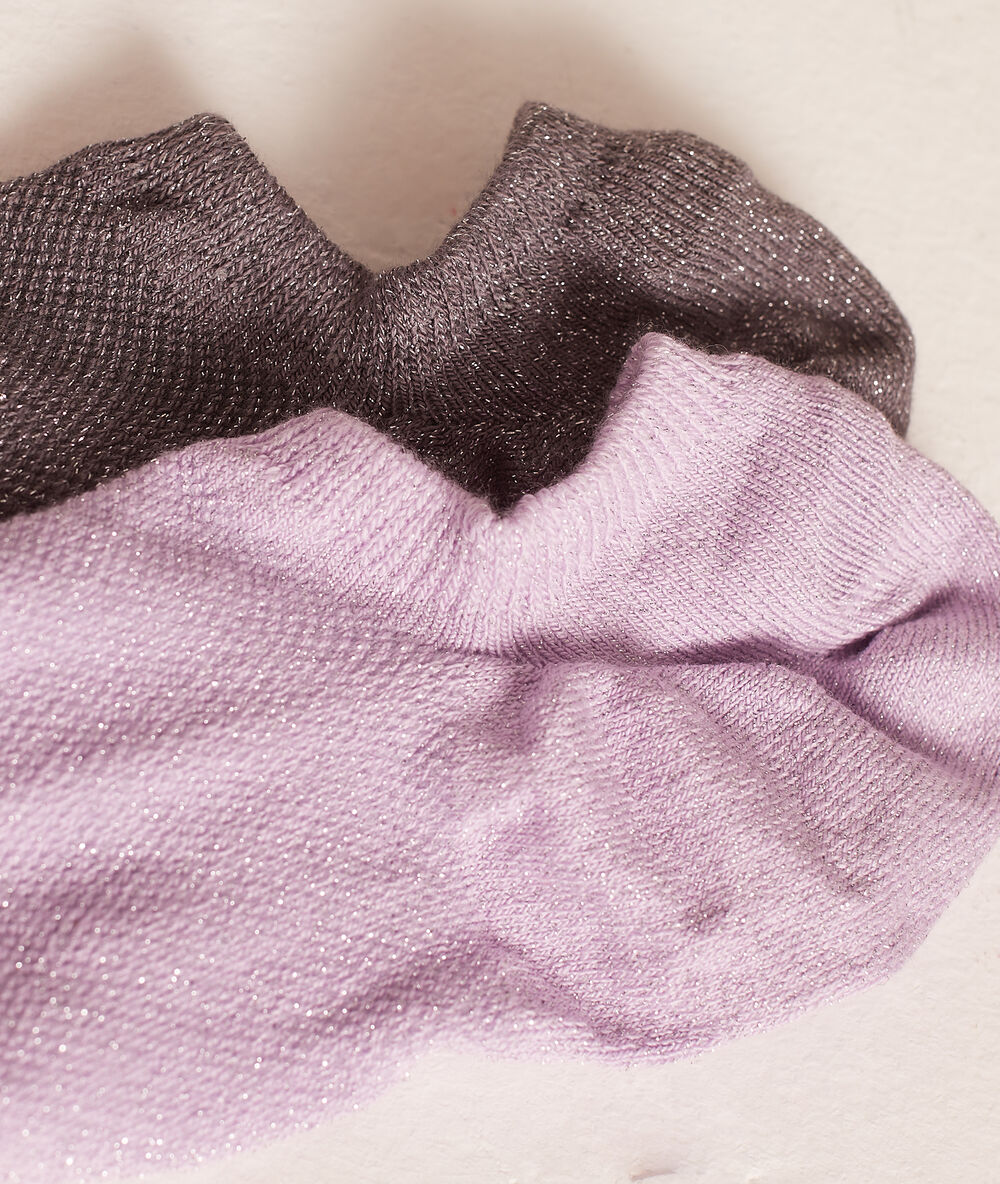 Lot de 2 paires de socquettes essentielles anthracite.