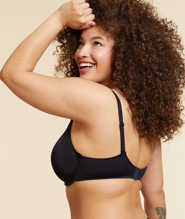 Soutien-gorge corbeille bonnet e noir.