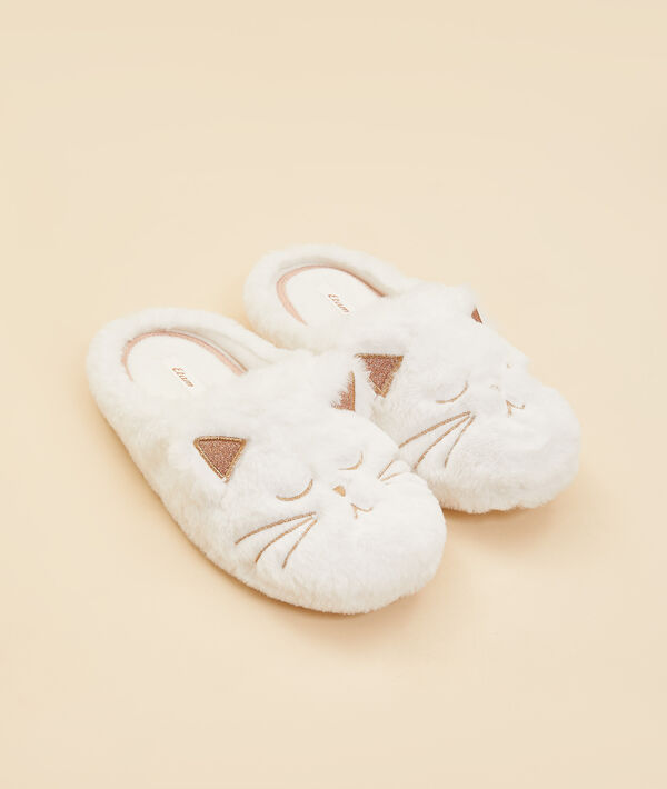 Chaussons mules chat Chaussons mules chat;${refinementColor}