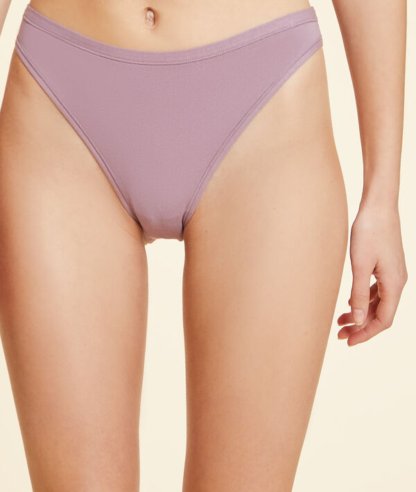 Culotte high leg en coton bio extensible Culotte high leg en coton bio extensible;${refinementColor}