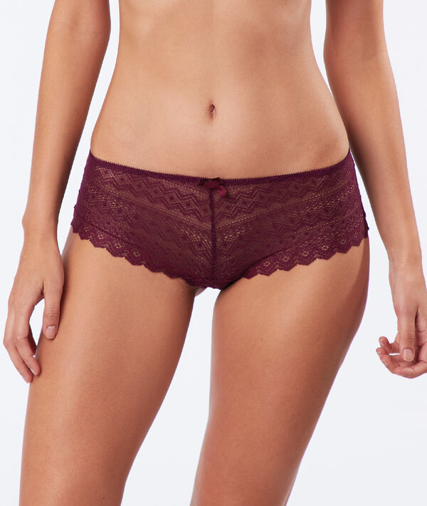 Shorty en dentelle géométrique Shorty en dentelle géométrique