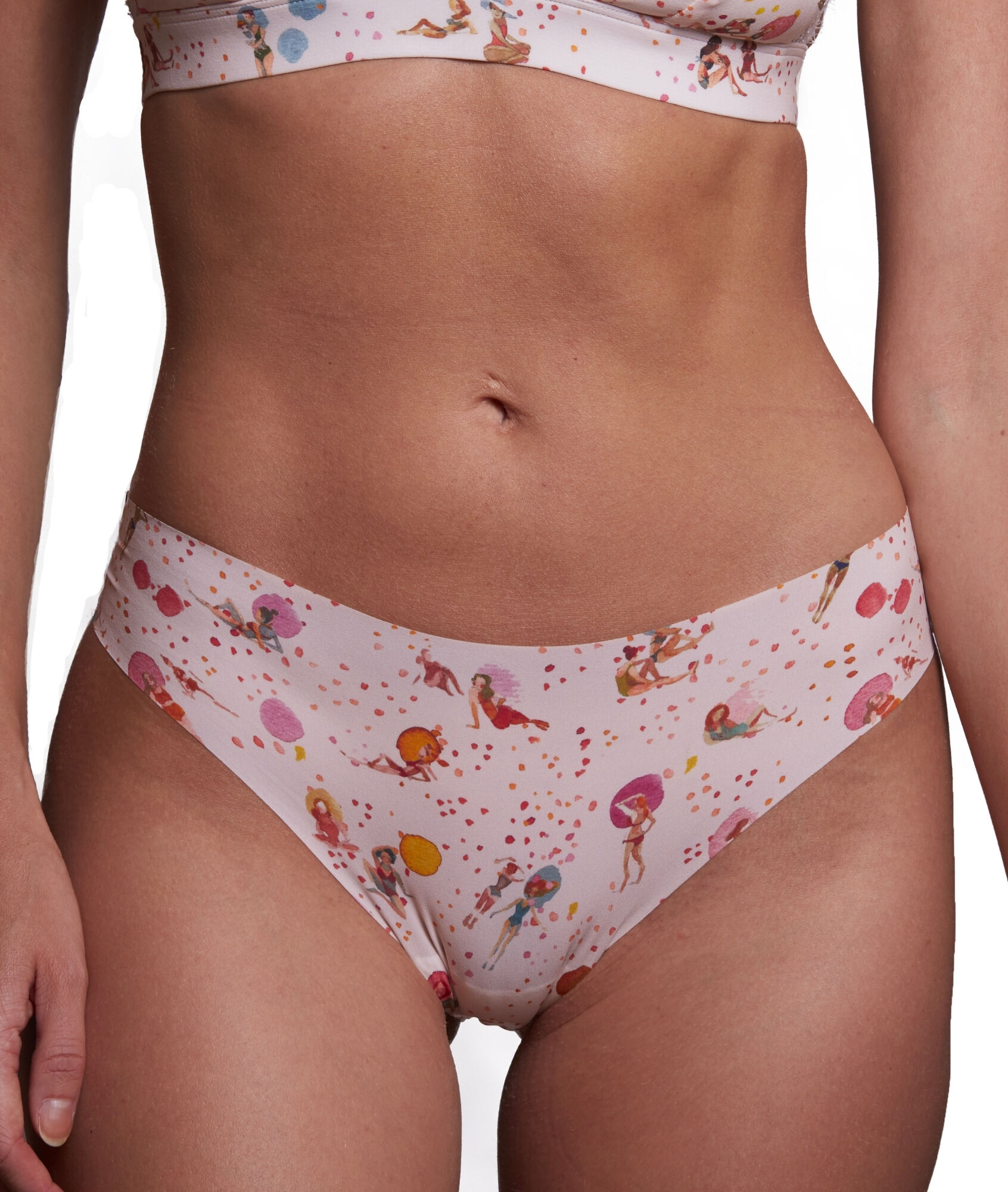 Culotte détails dentelle motif fleuri - Esquisse - S - Rose - Femme - Etam