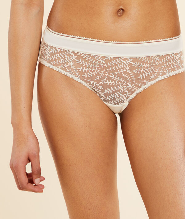 Shorty en tulle brodé Shorty en tulle brodé;${refinementColor}