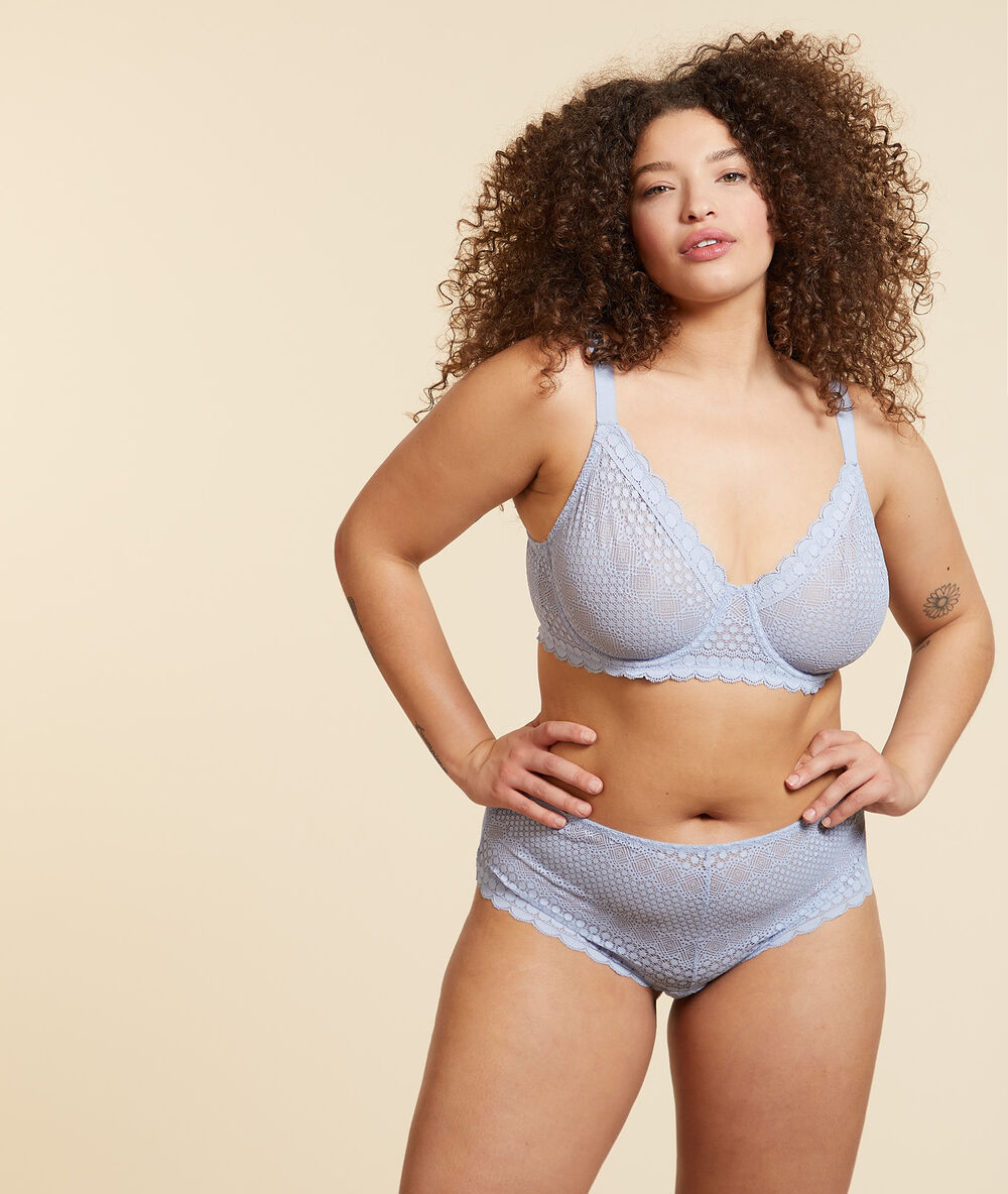 Soutien-gorge corbeille minimizer effet -1 taille bleu.