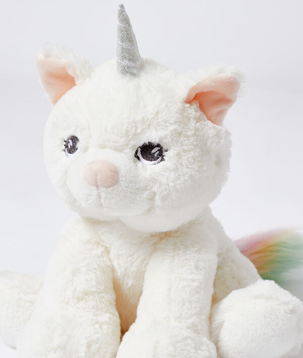 Range-pyjama chat licorne ecru.