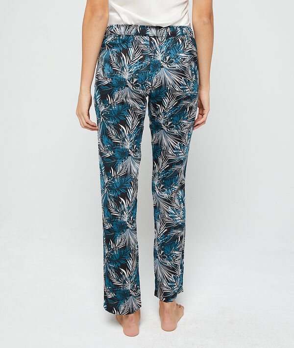 Pantalon imprimé feuillage Pantalon imprimé feuillage