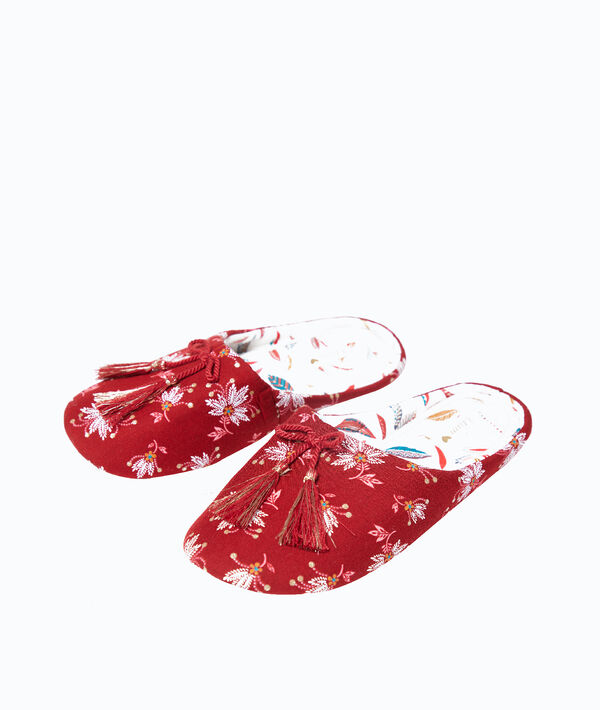 Mules à pompons Mules à pompons