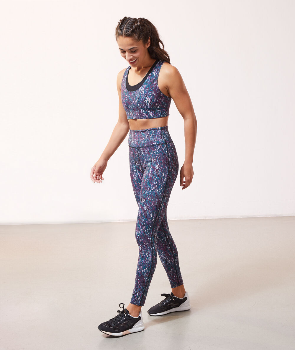 Brassière de training - maintien fort multicolore.