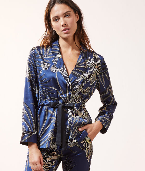 Chemise de pyjama ceinturée Chemise de pyjama ceinturée;${refinementColor}