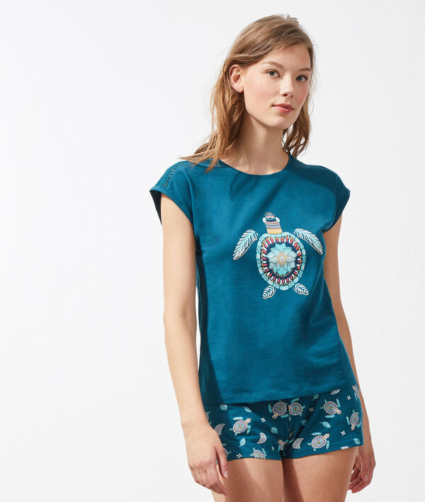 Top imprimé tortue Top imprimé tortue;${refinementColor}