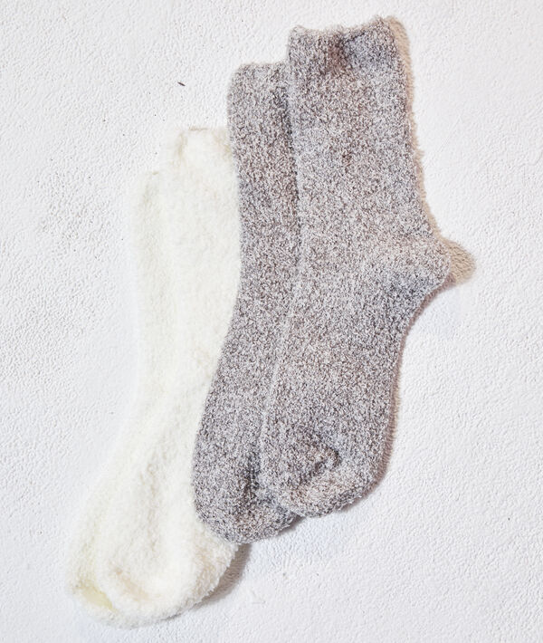 Lot de 2 paires de chaussettes douillettes Lot de 2 paires de chaussettes douillettes;${refinementColor}