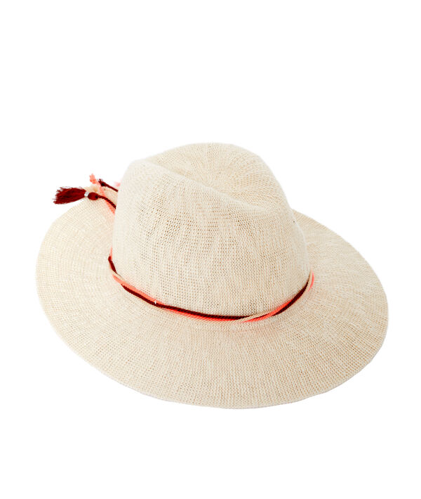 Chapeau de plage, détails pompons Chapeau de plage, détails pompons;${refinementColor}