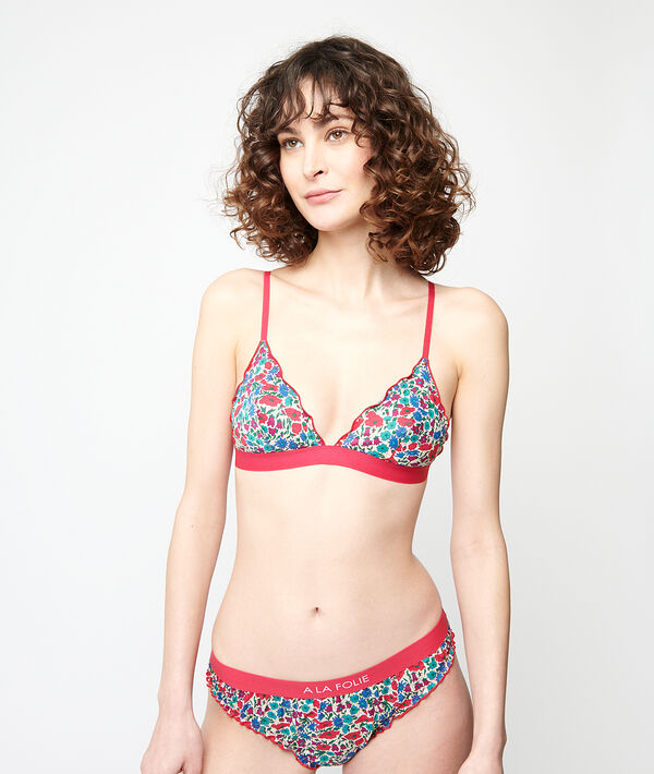 Triangle sans armatures fait avec l'imprimé Liberty Triangle sans armatures fait avec l'imprimé Liberty