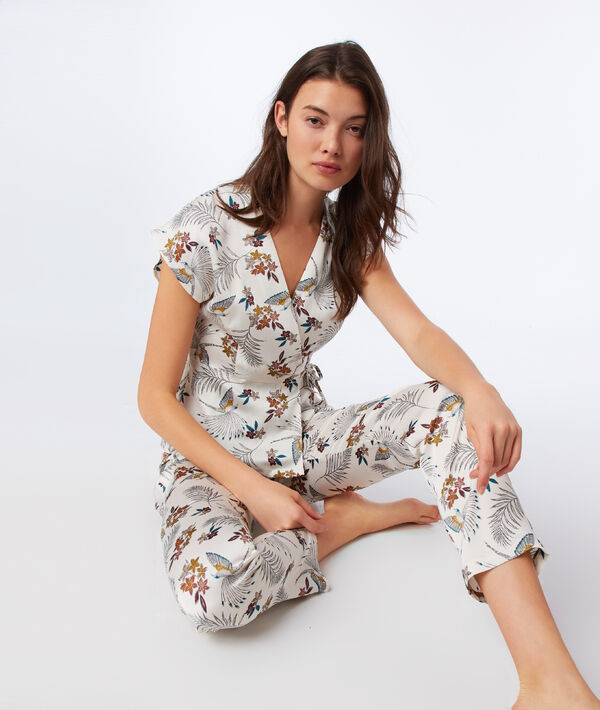 Pantalon imprimé floral Pantalon imprimé floral
