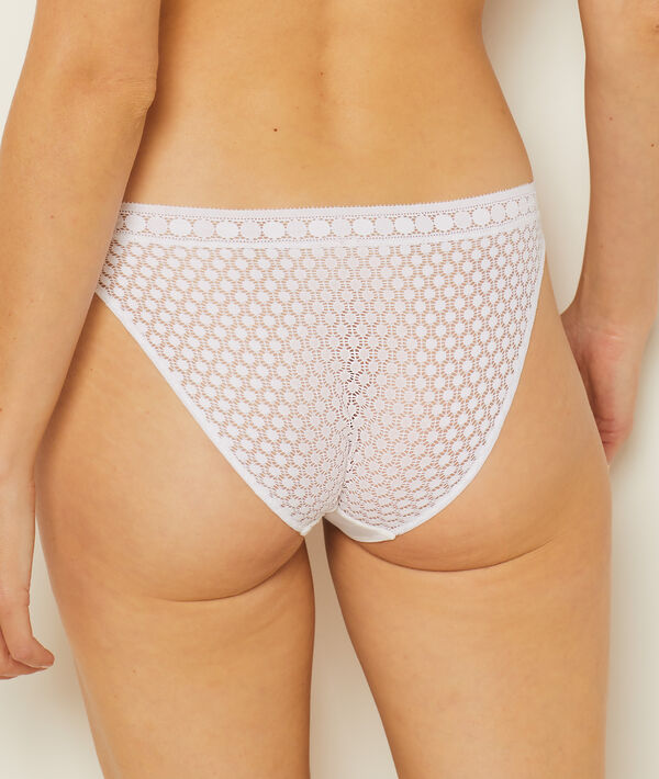 Culotte en microfibre et dentelle Culotte en microfibre et dentelle;${refinementColor}
