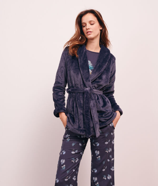 Pyjama 3 pièces imprimé, veste polaire Pyjama 3 pièces imprimé, veste polaire;${refinementColor}