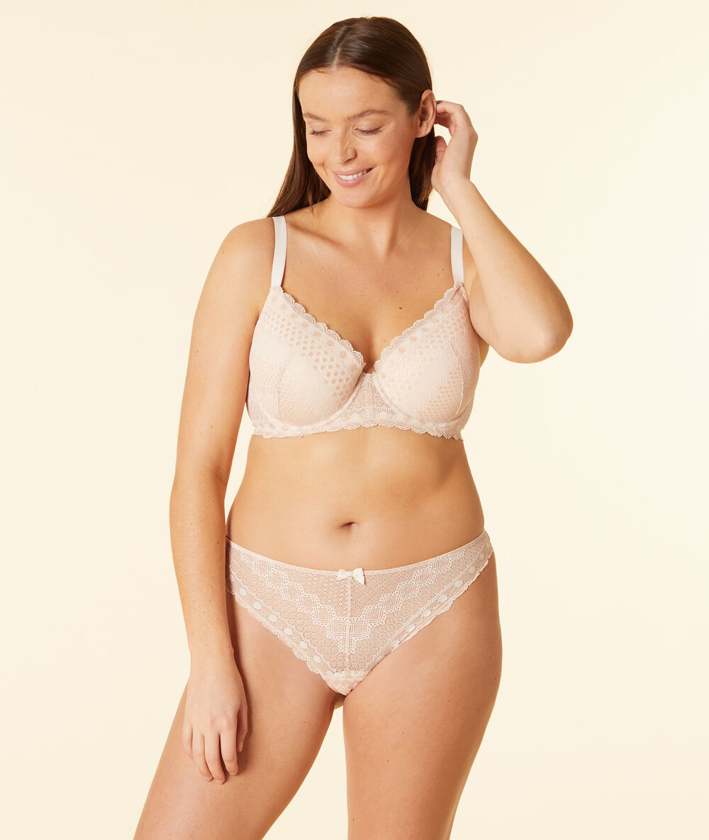 Soutien-gorge n°4 - ampliforme light rose poudre.