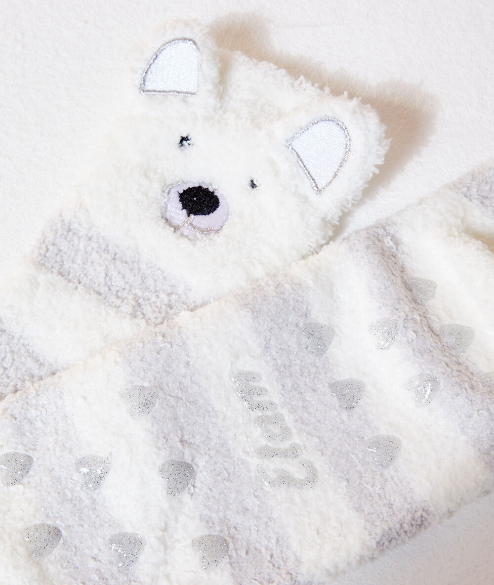 Chaussette homewear en pilou pilou gris.