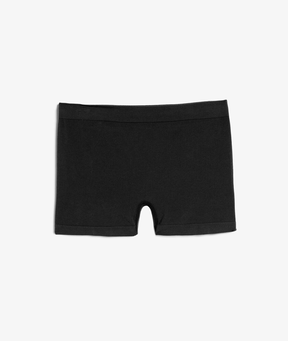 Short boyleg confort optimal en coton noir.