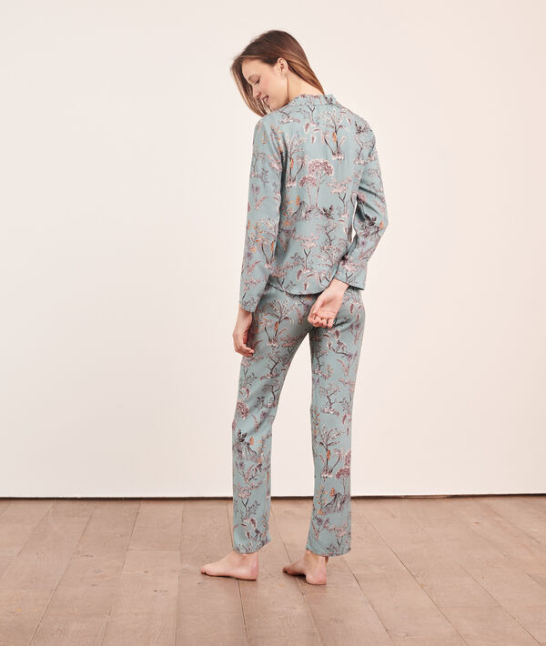 Chemise de pyjama imprimé paysage Chemise de pyjama imprimé paysage;${refinementColor}