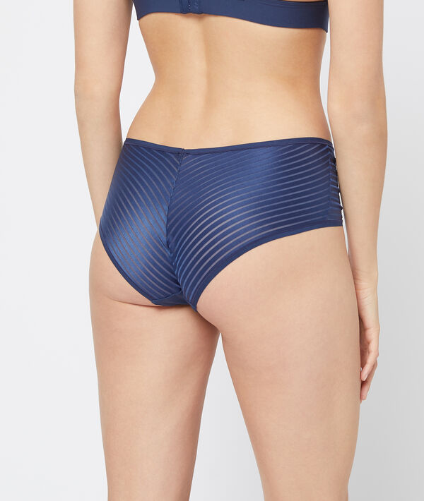 Culotte en microfibre, ajouré de tulle Culotte en microfibre, ajouré de tulle