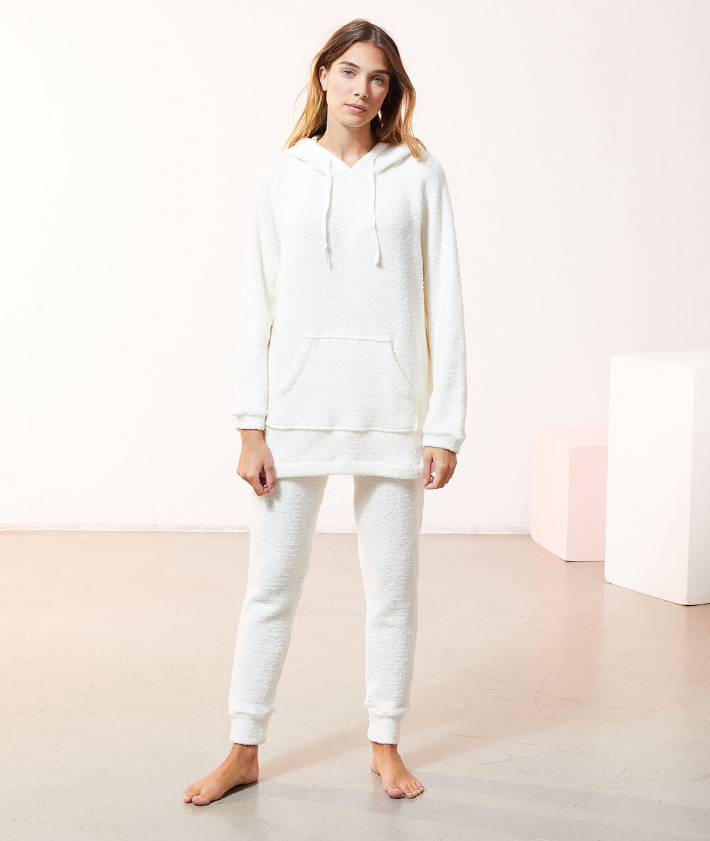 Pantalon homewear ecru.