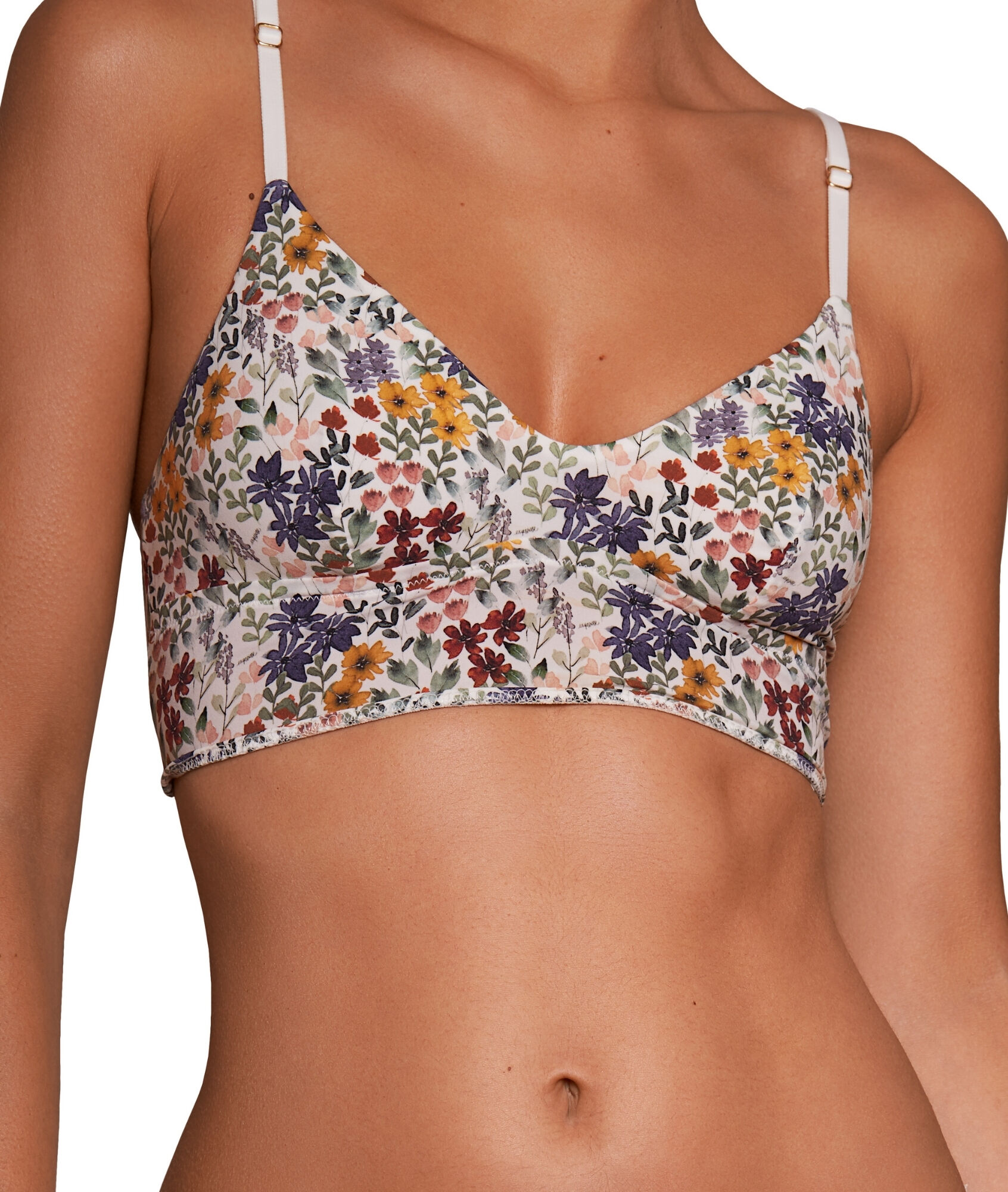 Bralette sans armatures imprimé fleuri - Esquisse - M - Rose - Femme - Etam
