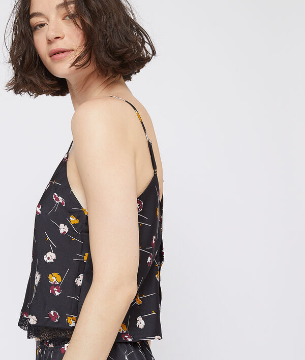 Crop-top à fleurs Crop-top à fleurs