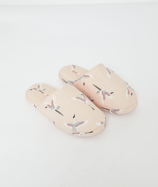 Mules imprimé cigogne Mules imprimé cigogne