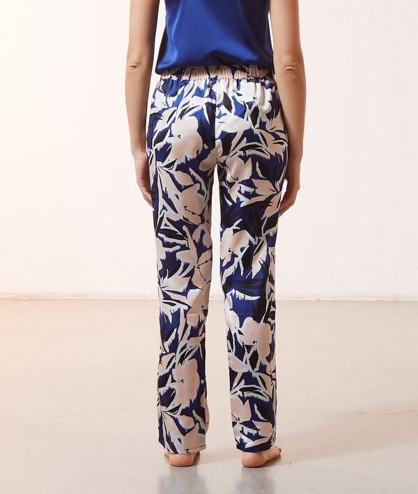 Pantalon satiné imprimé Pantalon satiné imprimé;${refinementColor}