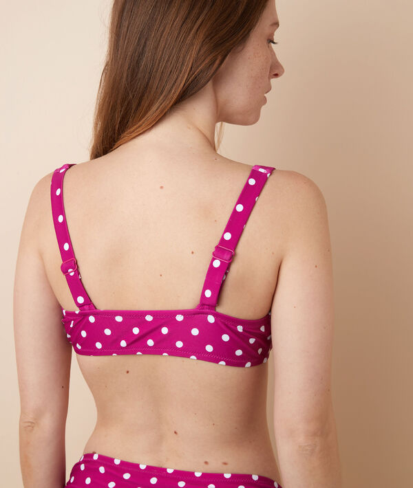 Haut de maillot de bain brassière, pads amovibles Haut de maillot de bain brassière, pads amovibles;${refinementColor}