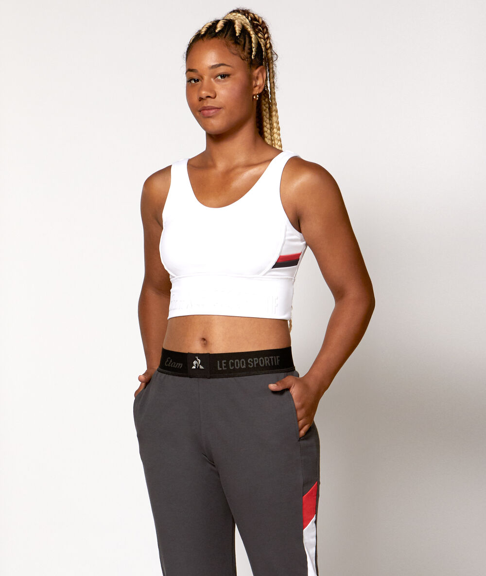Brassière de training - maintien fort blanc.