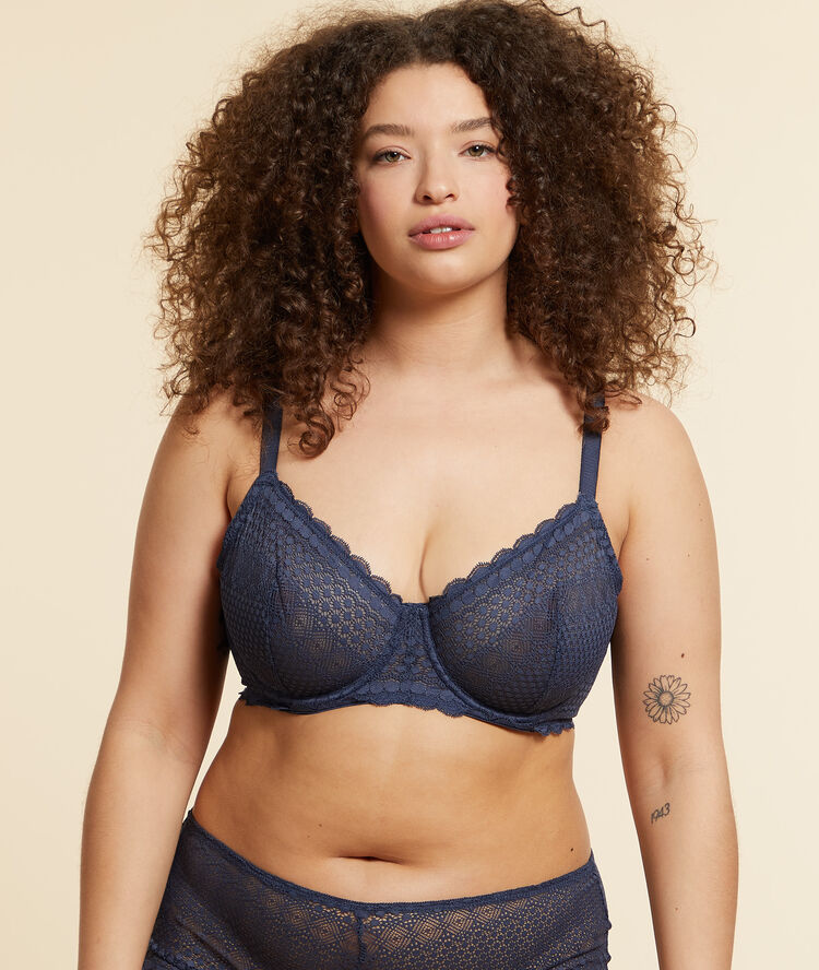 Soutien-gorge corbeille anthracite.