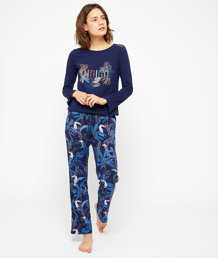 Pantalon imprimé marine.