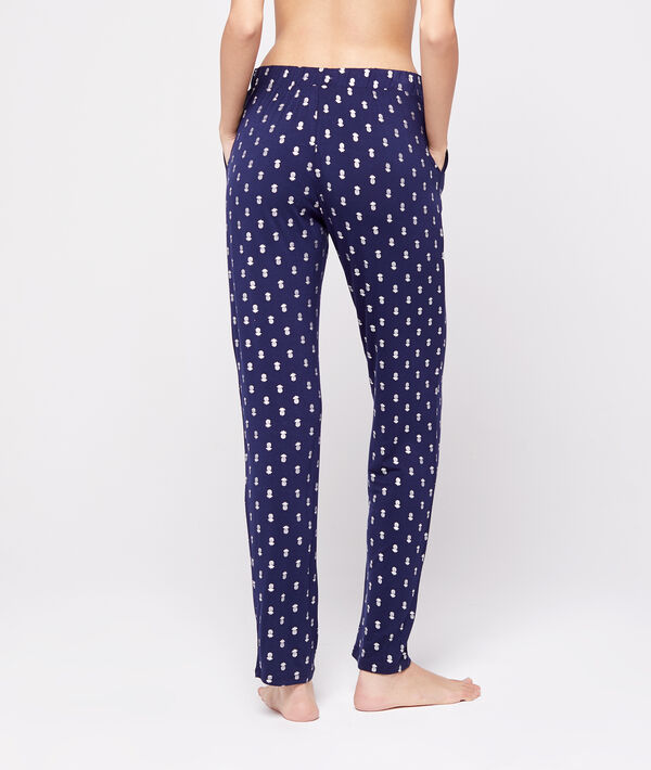 Pantalon noué à motifs ananas Pantalon noué à motifs ananas