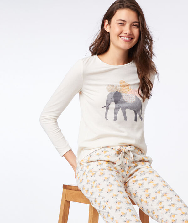 T-shirt manches longues éléphant T-shirt manches longues éléphant