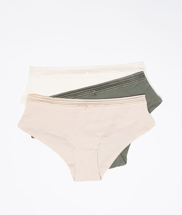 Lot de 3 shortys en coton Lot de 3 shortys en coton